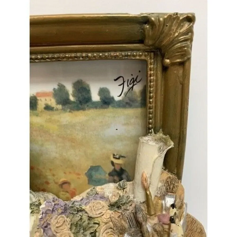 Figi Graphics Bookends Picture Frames Beige Still Life Artist Roman Busts